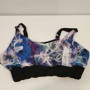 Swirly sports bra